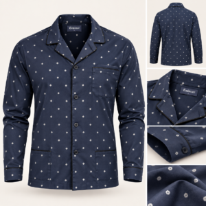 Ensemble de bleu foncé avec motifs – Eminence – Taille L