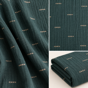 Tissu Coton – Motif vert à partir de 50cm