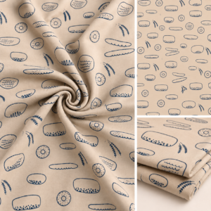 Tissu Jersey – Motif beige à partir de 50cm