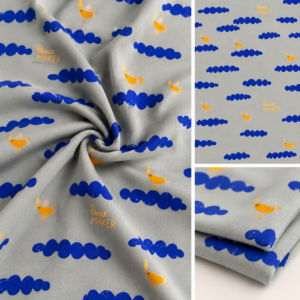 Tissu Jersey – Motif Peace Maker à partir de 50cm