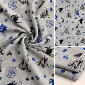 Tissu Coton – Motif Moufette à partir de 50cm