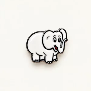 Bouton éléphant blanc
