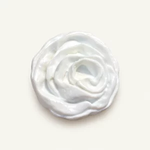Bouton fleur rose blanche