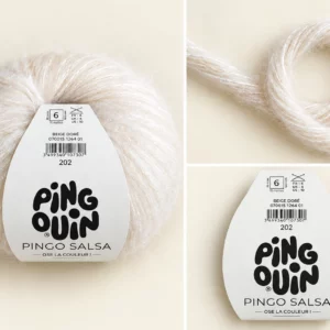 Laine Pingouin Pingo Salsa beige doré